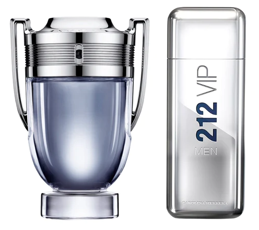 [Compre 1 Leve 2] Invictus + 212 VIP Men - 100ml cada - Perfumes Masculinos