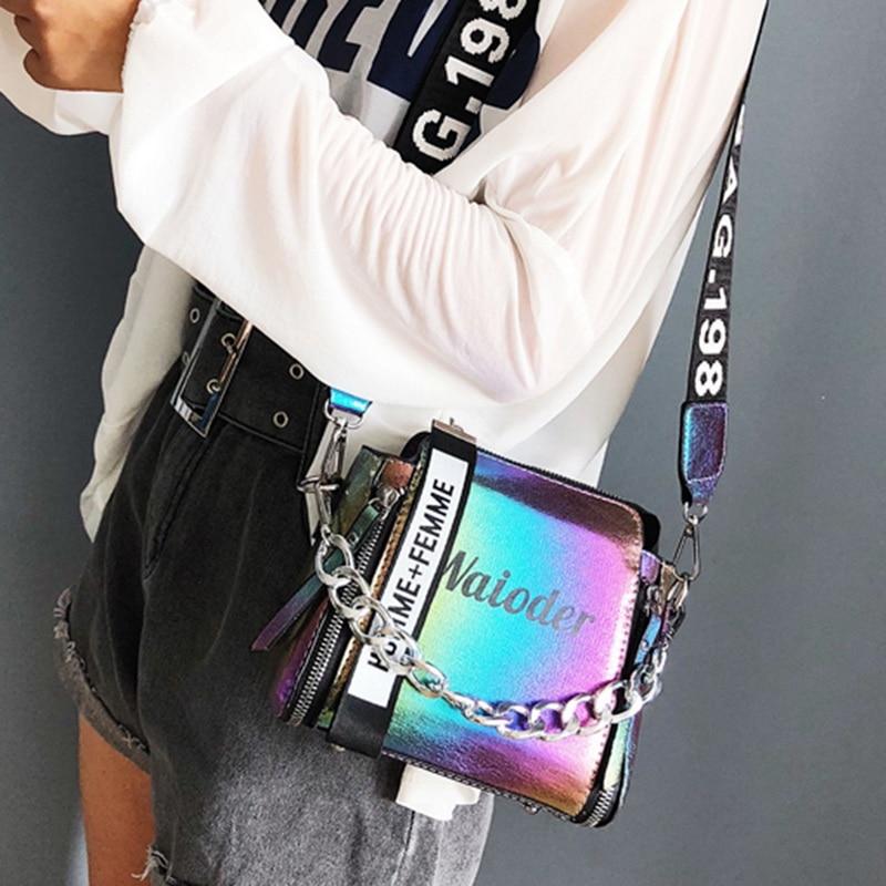 Bolsa Laser de ombro Feminina - Shiny Bag