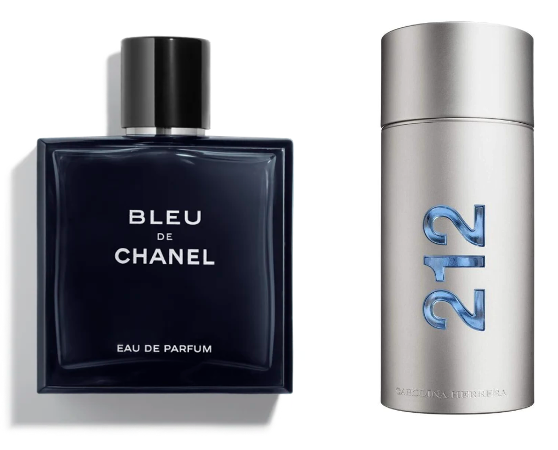 [Compre 1 Leve 2] Bleu de Chanel + 212 Men Carolina Herrera Eau de Toilette - Perfume Masculino 100ml