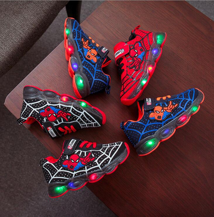 Tênis Kids Spiderman - Luminous Sneakers