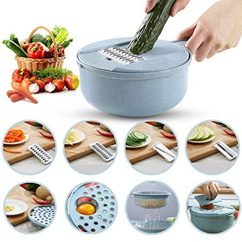 Cortador de Alimentos 8 em 1 MultiSlicer Kitchen PRO