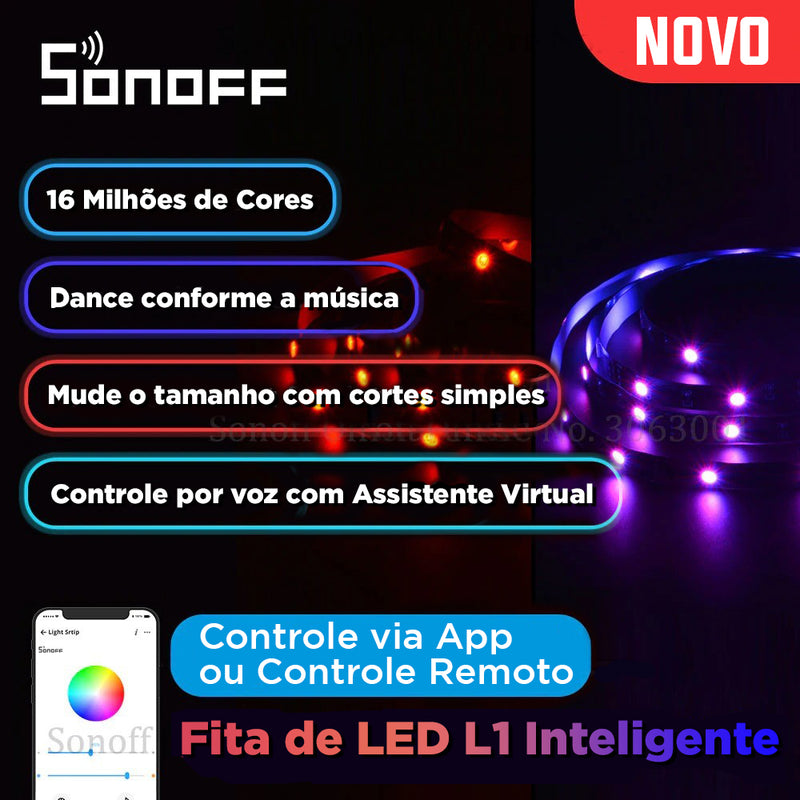 FITA DE LED INTELIGENTE SONOFF L1 - 5 METROS