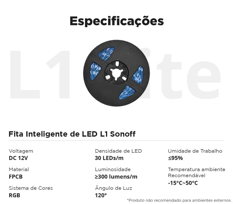 FITA DE LED INTELIGENTE SONOFF L1 - 5 METROS