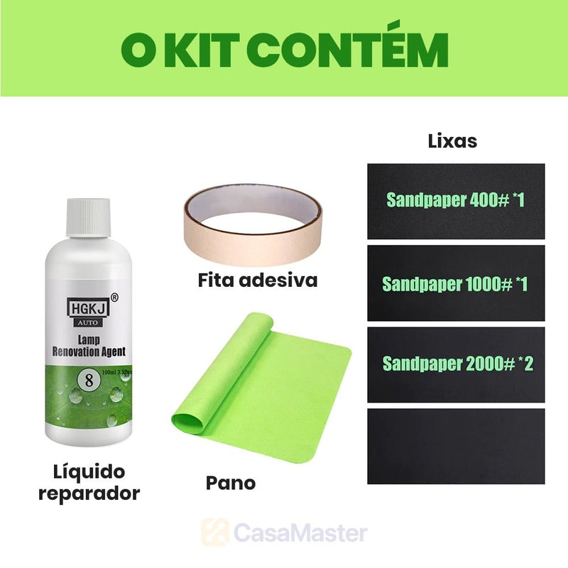 Kit Restaurador de Farol - Car Headlight Restorer HGKJ