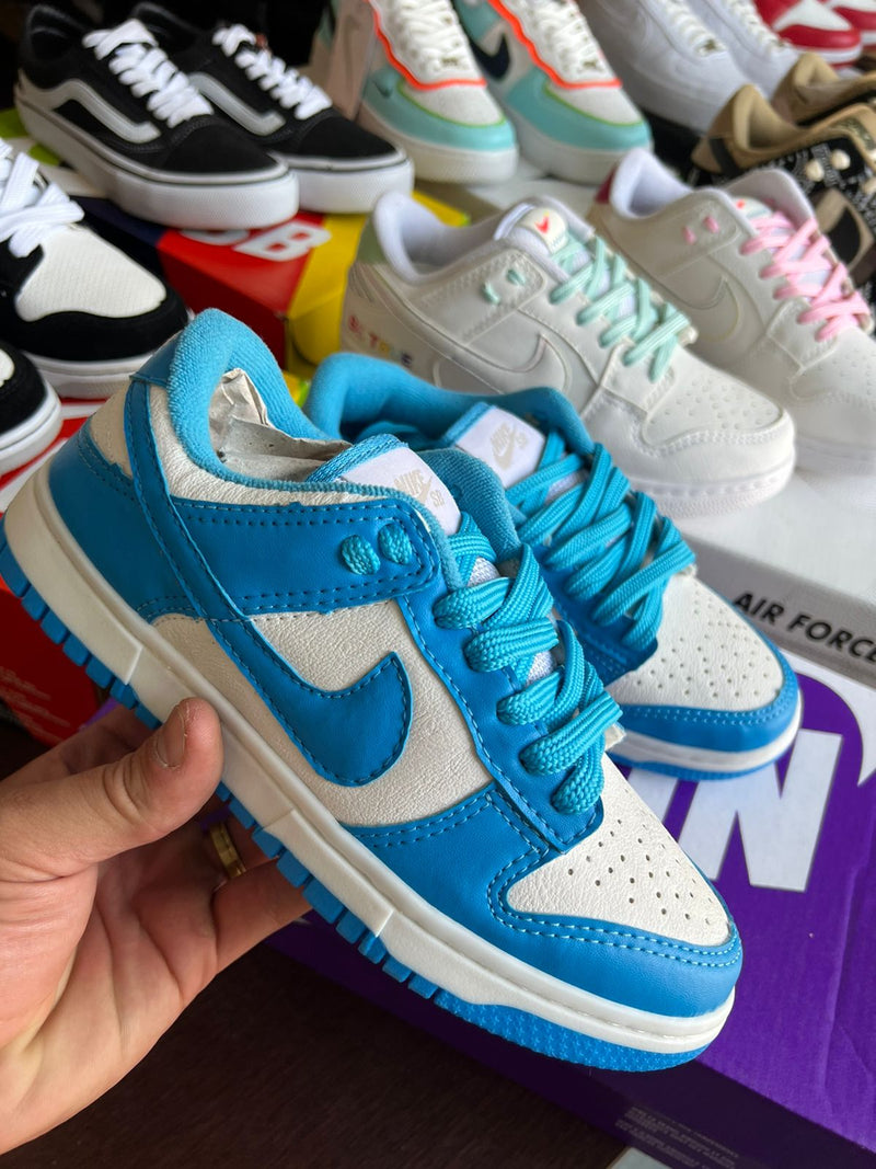 TÊNIS NIKE AIR DUNK LOW AZUL BRANCO