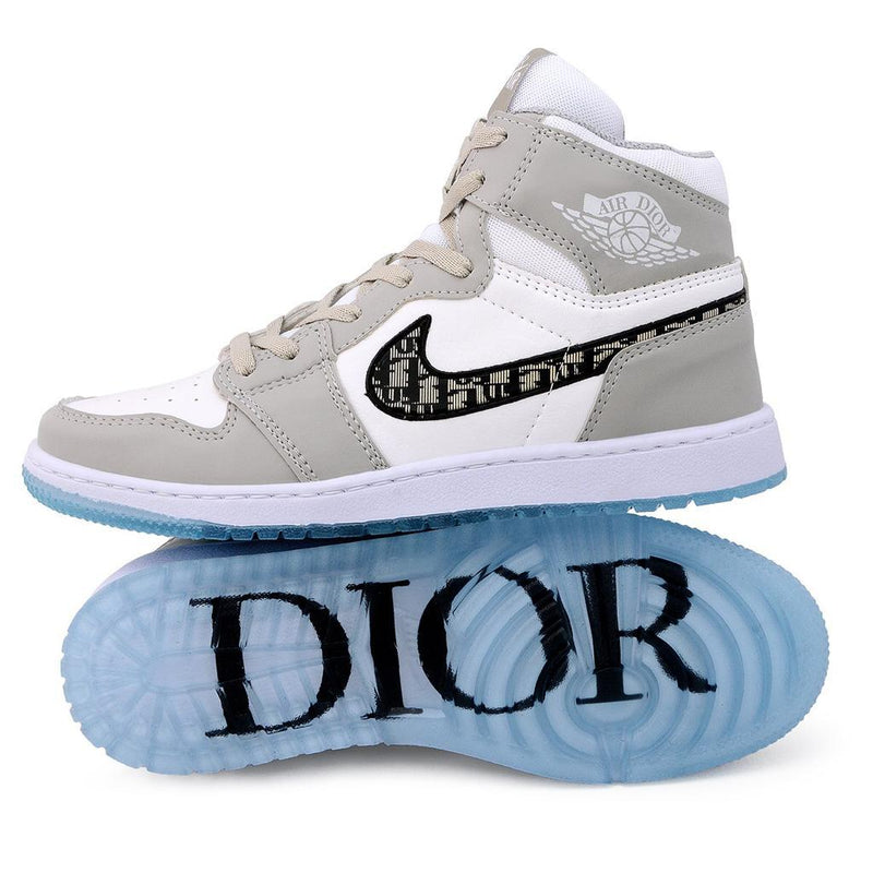 TÊNIS AIR JORDAN DIOR BRANCO CINZA