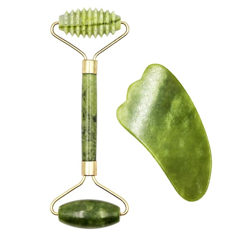 Massageador de Rosto Para Relaxamento - Jade Stone Massager