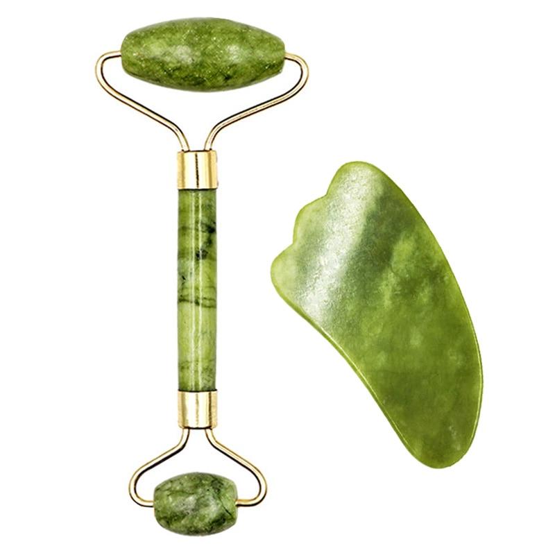 Massageador de Rosto Para Relaxamento - Jade Stone Massager