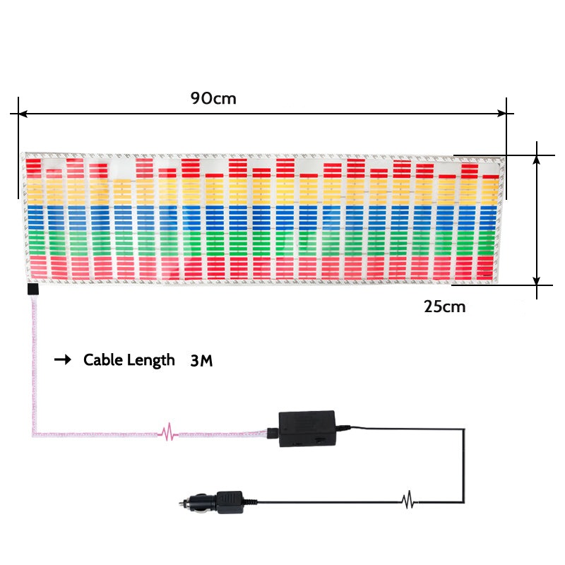 Equalizador Ritmico LED NEON - Um Show de Luzes no seu carro