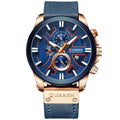 Relógio Couro Curren Masculino - Casual Style Watch