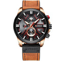 Relógio Couro Curren Masculino - Casual Style Watch