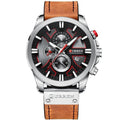 Relógio Couro Curren Masculino - Casual Style Watch