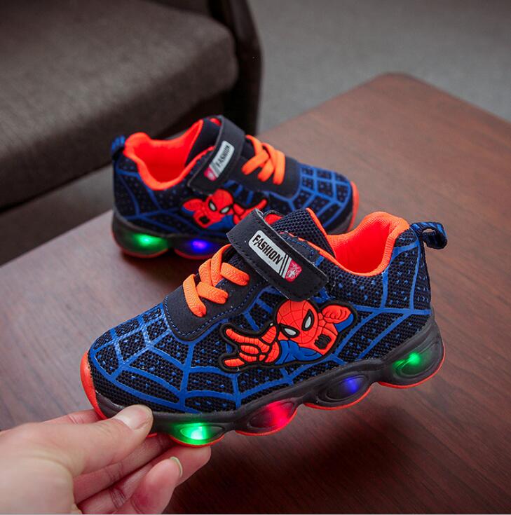 Tênis Kids Spiderman - Luminous Sneakers